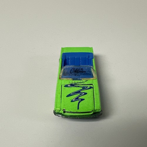 1983 Hot Wheels Green Cal Custom '65 Ford Mustang Convertible Toy Rubber Tires - Picture 2 of 7