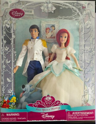 Little Mermiad Ariel Wedding Day Barbie Disney Store NIB NIP beautiful Mattel