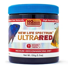 New Life Spectrum ULTRA RED Medium Pellets 150g Red Color Enhancing Fish Food