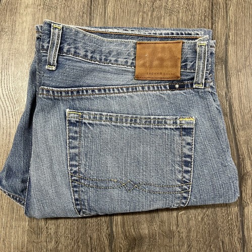 Lucky Brand 361 Vintage Straight Men's Sze 37x30 Blue Cotton Denim Jeans - Picture 8 of 8