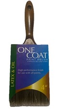 One Coat™ Trim & Wall Paint Brush, Latex & Oil  Wood Handle, 4" Width