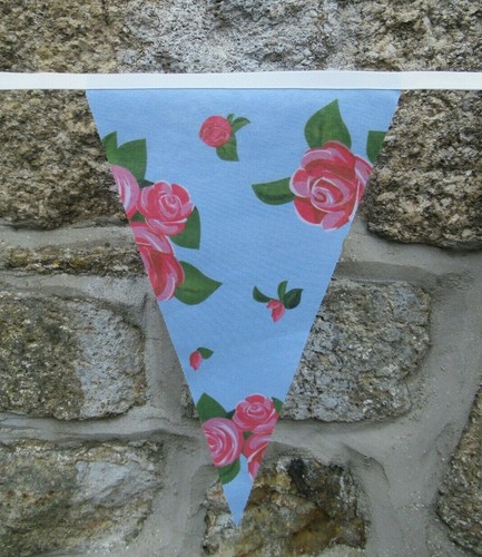 Floral Flowers Pattern Flag Polyester Bunting - Premium Quality - Picture 11 of 39