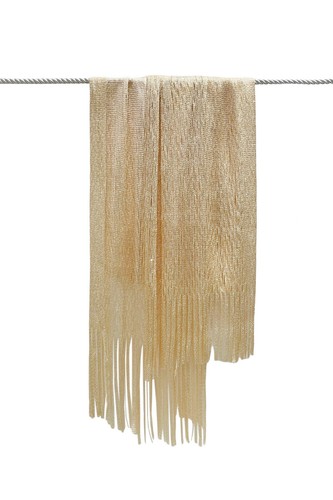 Sciarpa donna colori metallici rete estiva nappa scialle donna cover fantasia 7771 - Foto 6 di 8