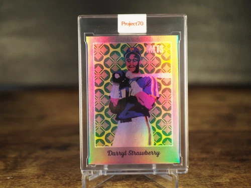 Topps Project 70 Card 219 1970 Darryl Strawberry by Ron English Rainbow Foil #29