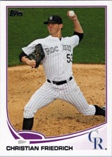 2013 Topps Update #US102 Christian Friedrich Colorado Rockies