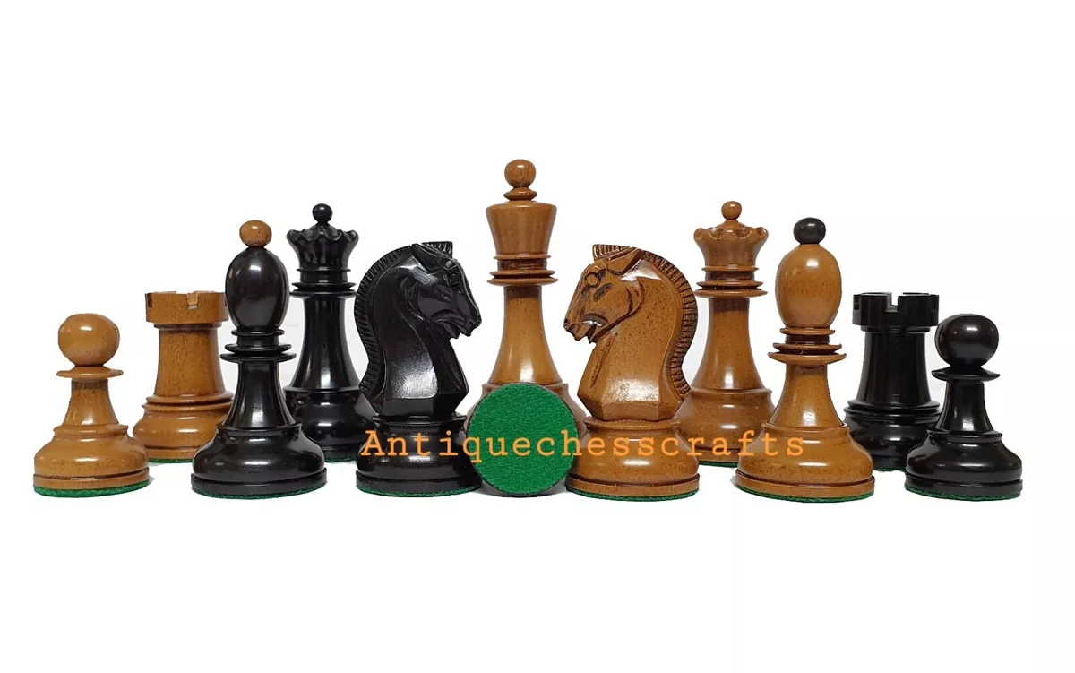 1950s' Fischer Dubrovnik Chess Set- Chess Pieces Only - Ebony & Boxwoo