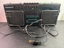 Vintage Magnavox D8060 Boombox Analog Tested Working 15.5" W x 7" H