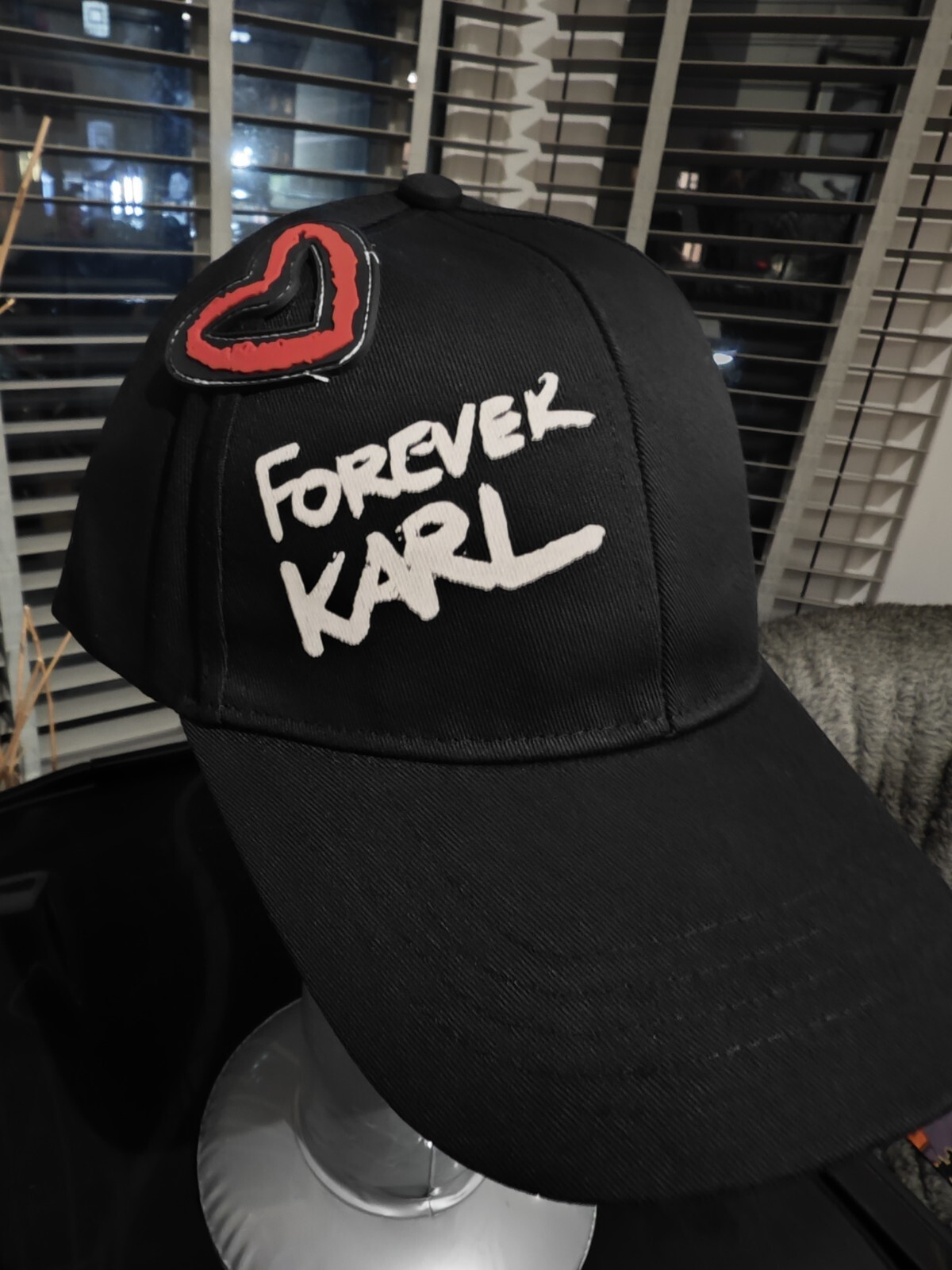 Karl Lagerfeld Ikonik Cap Size Adjustable Onesize Col Black