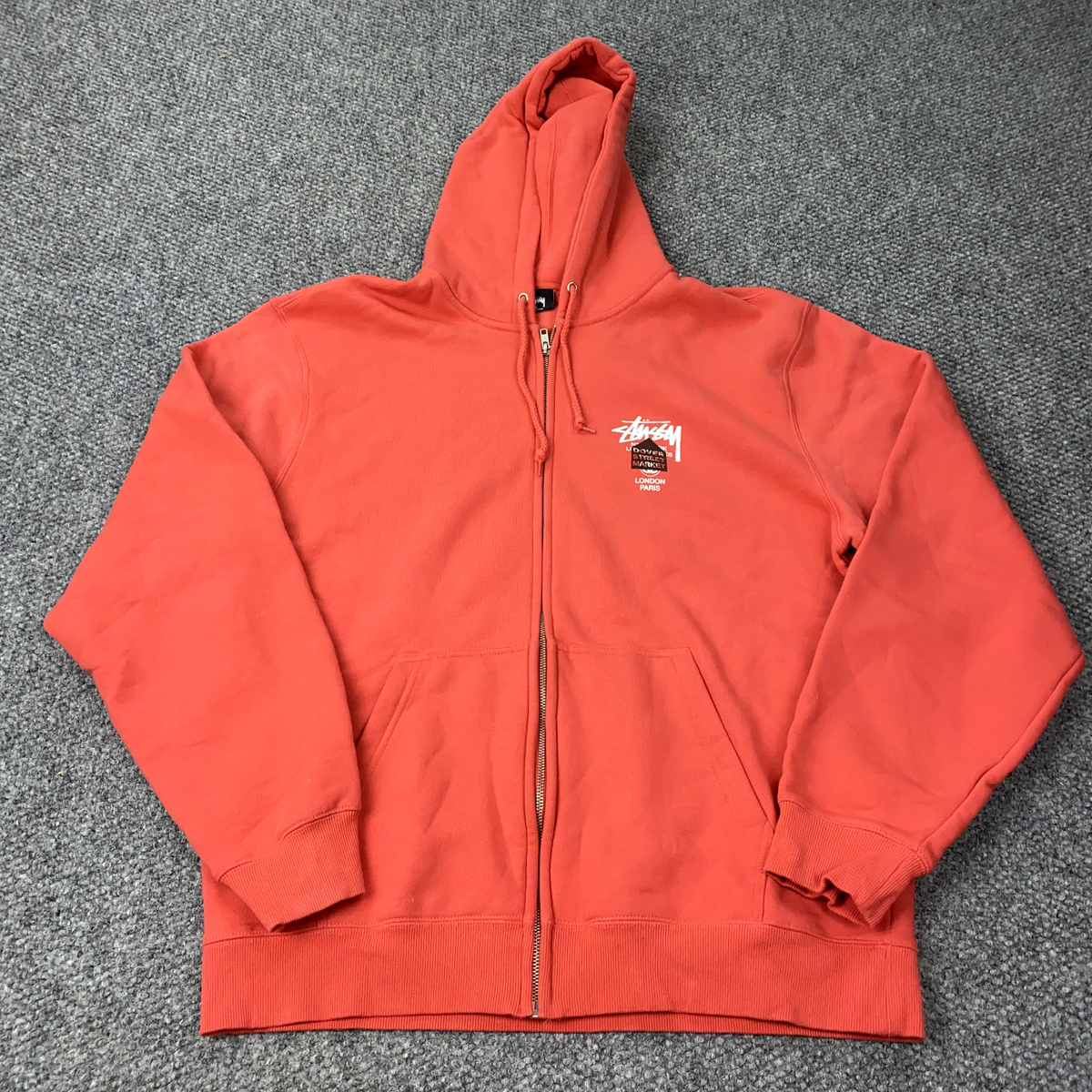 Stussy X Dover Street Market World Tour Zip Hoodie Mens XL Stussy X Dover Street Market World Tour Zip Hoodie Mens XL