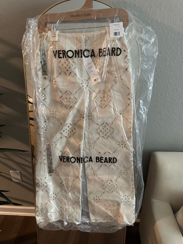 Pantalón Veronica Barba Crudo Dova Ojales Para Mujer 2 Nuevo Con Etiquetas - Imagen 3 de 5