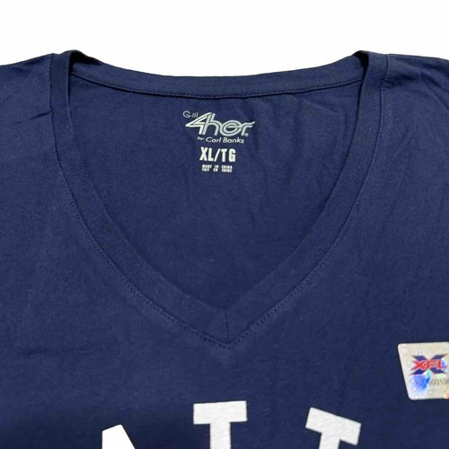 G-III 4Her Carl Banks SEATTLE DRAGONS Blue T-Shirt XL Short Sleeve V-Neck NWOT - Picture 10 of 12