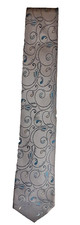 Van Heusen Light Gray Paisley Tie