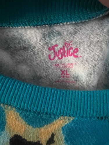 Justice Girls Sweater XL 16 18 Tie Dye Cozy Half Zip Pullover - Picture 3 of 3