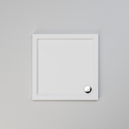 Rectangle Shower Enclosure Tray Slimline 40mm High Stone Resin With Free Waste - Picture 20 of 119
