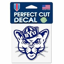 WinCraftt BYU Cougars Vault Logo 4 x 4 Inch Perfect Cut Decal