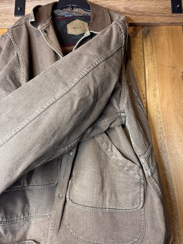 Woolrich vintage Chore Coat, Aztec Lined Size XXL - Picture 7 of 9