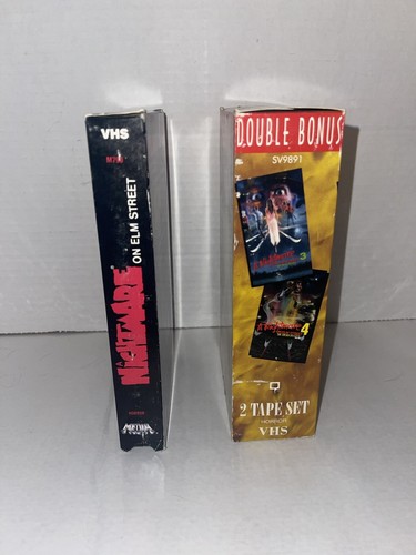 A Nightmare on Elm Street 1,3,4 (VHS) Horror Films Freddy Krueger - Picture 5 of 8