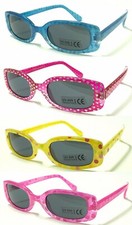 BW30 Kid Girls Square Sunglasses Cute Design/Heart/Butterfly/Dolphin/Dot Pattern