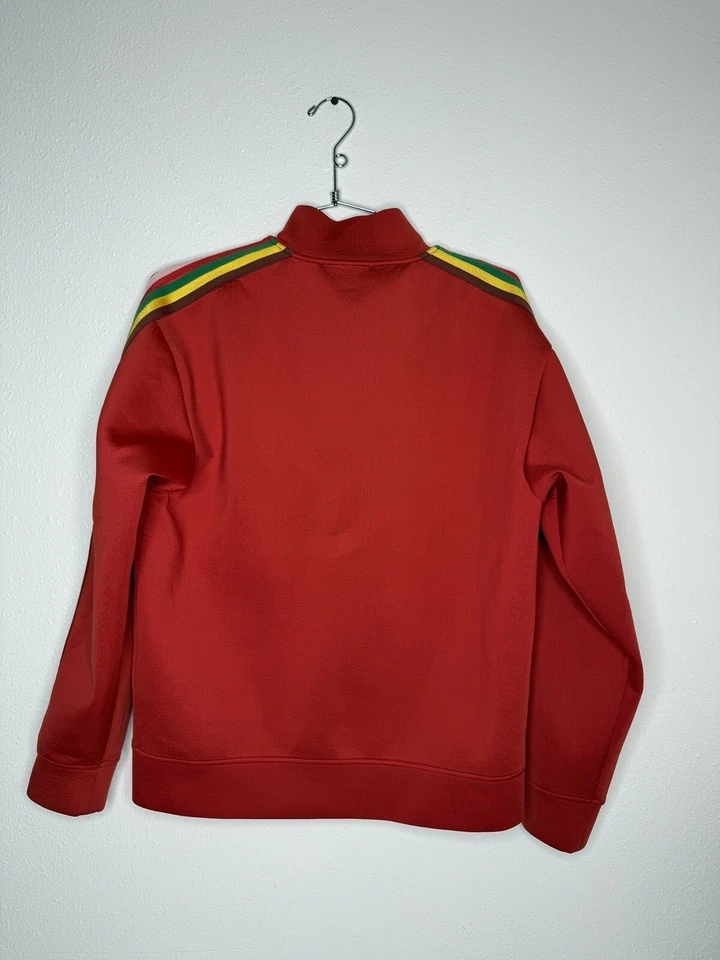 Sandro Paris Women's Striped Zip Bomber Jacket Sz 1 *Flaw Foto 2 de 4