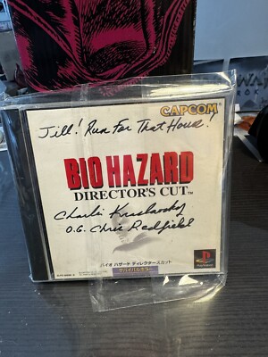 Resident Evil Director's Cut signiert Charlie Kraslavsky Original Chris Redfield