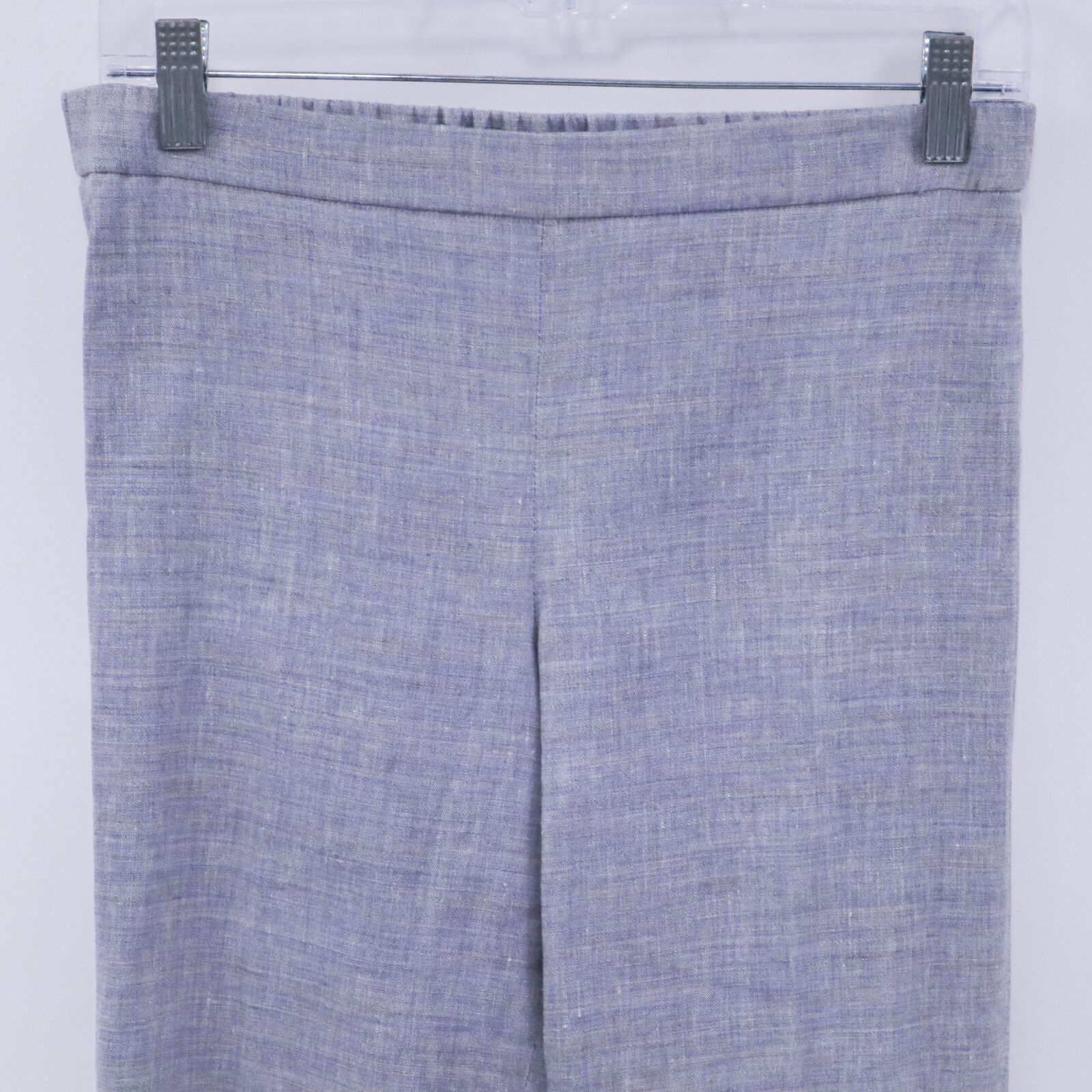 Theory Pants Linen Basic Pull On Crop Womens 4 Gr… - image 2