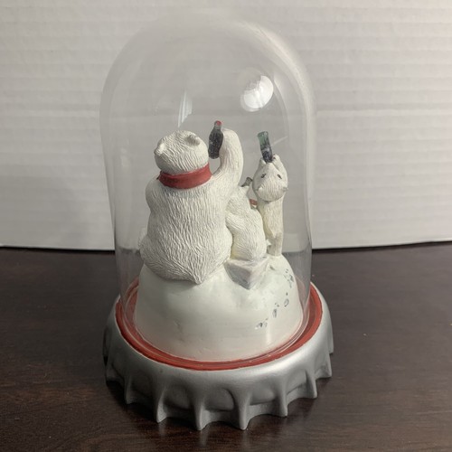 VTG 1996 The Coca-Cola Polar Bears “A Cool Business” With Dome By Franklin Mint - Picture 5 of 11