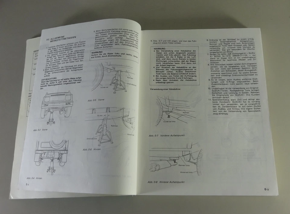 Manual de Taller + Suplementos Suzuki Sj 413 Samurai Todoterreno Stand 12/1987 - Imagen 3 de 4