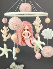 Mermaid Baby Mobile Neutral Sea Creature Mobile Under The Sea Ocean Cot Mobile