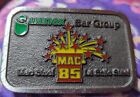 Group Mac 85 Mac LaSalle Steel Vtg Belt Buckle Pewter Quanex Bar