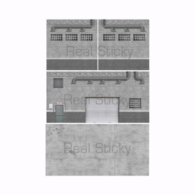 Adesivo Murale Per Garage In Scala 1/18 – 3xA4 Walker Peel And Apply Design 37 - Foto 5