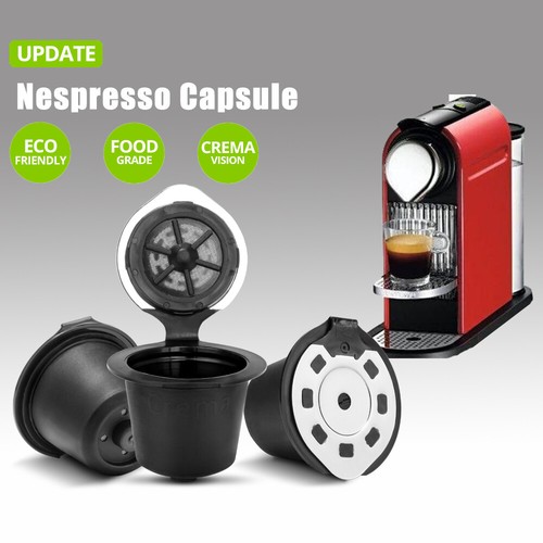 Juego de 3 cápsulas de café rellenables de acero inoxidable manipuladoras para Nespresso Pixie - Imagen 9 de 10