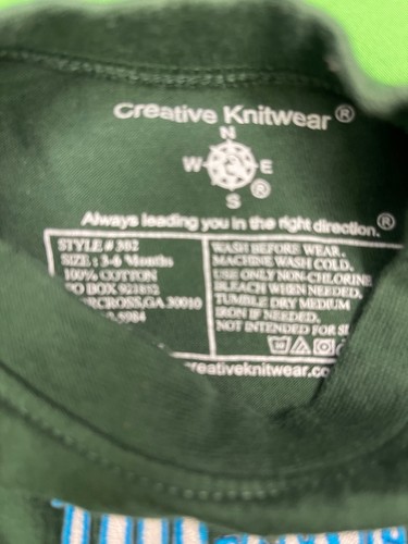 NCAA Tulane Green Wave Infant Baby T-Shirt 3-6 Months - Picture 3 of 3