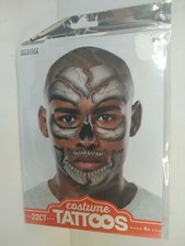 Halloween Tattoos Skull 22 pieces in package New Ages 4  Photo may differ