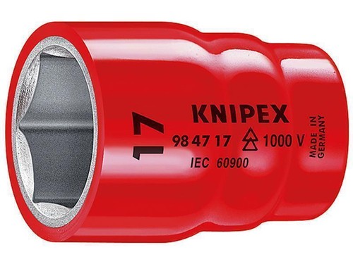 Knipex Steckschlüsseleinsatz für Sechskantschrauben mit Innenvierkant 1/2" - Bild 1 von 2