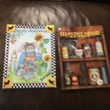 Lot of 2 Sunflower Fall Harvest Tole Painting Books