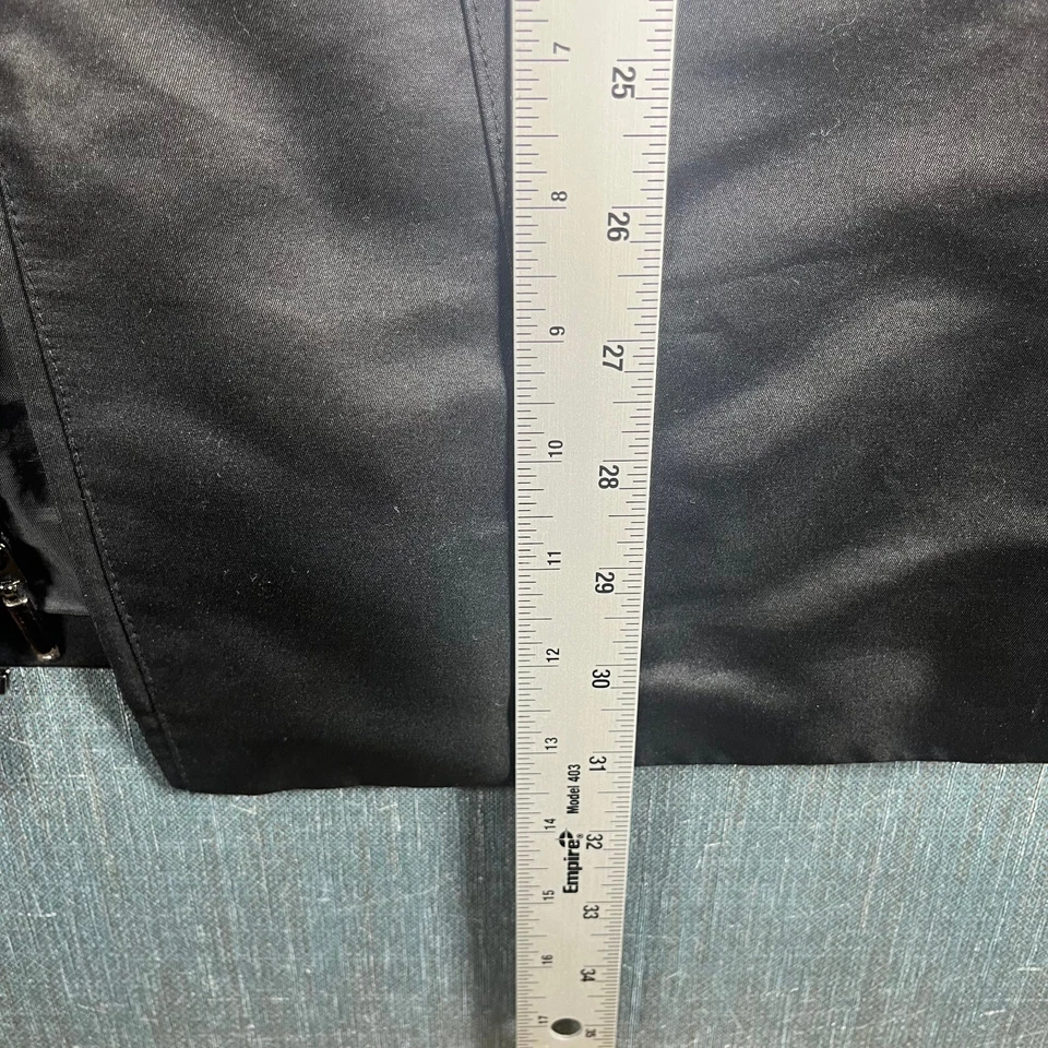 Jones New York Mujer Chaqueta Talla S Negro Poliéster Abrigo Lluvia Acolchado Foto 4 de 4