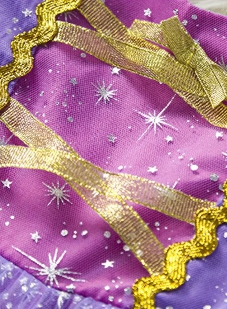NEW Princess Rapunzel Tangled Dress Girls Halloween Costume - Image 4 of 4