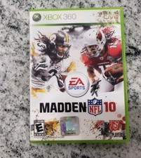 MADDEN NFL 10 Xbox 360 FREE FAST SHIPPING 