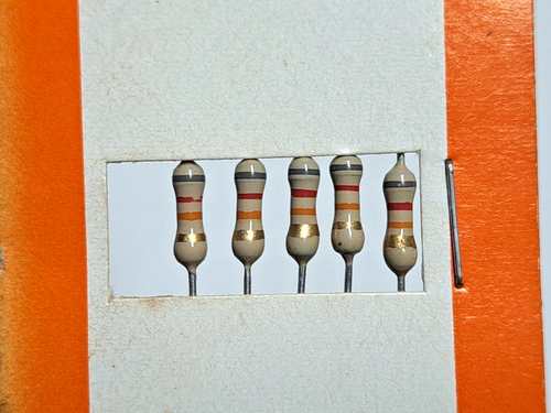 5 piezas Archer Radio Shack Resistencia 1/4 vatio, 5% Tol., 82K Cat. No. 271-1346 NOS - Imagen 4 de 6