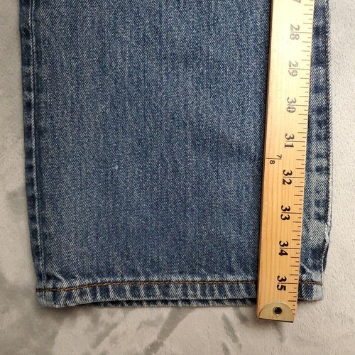 Levis 517 Jeans Mens 34x36 Blue Faded Denim Bootcut Everyday Comfort Classic - Picture 14 of 16