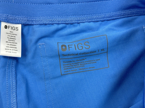 Figs Livingston Basic Scrub Pants Women XL NWOT Pocket Elastic Waist StraightLeg - Picture 6 of 12
