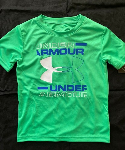 Under Armour Boy's Heat Gear T Shirt Athletic Tee Short Sleeve Size 4 5 6 7 New - Picture 6 of 10