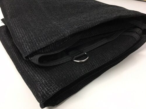 Black Caravan End Wall Privacy Screen RV Sunscreen Sun Shade for Roll Out Awning - Picture 3 of 5