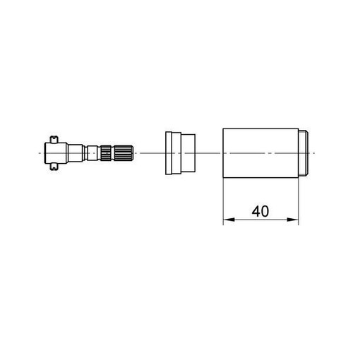 Grohe Set Prolunga 440272 40mm per Eichelberg Unterputz-Ventile Cromo - Bild 3 von 3