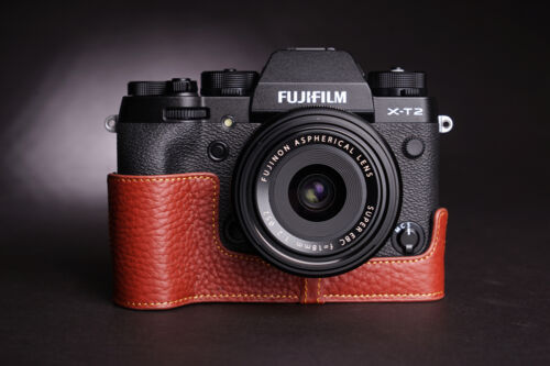 Funda de cuero genuino para media cámara para FUJIFILM XT3 XT2 X-T3 X-T2 - Imagen 11 de 59