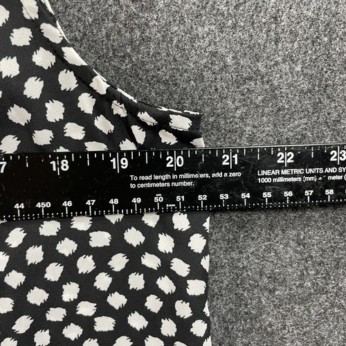 Banana Republic Blouse Women's Small Black White Polka Dot Sleeveless NWT - Picture 6 of 8
