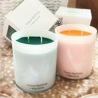 PARTYLITE DUFTKERZE FOREST BATHING WALD NATUR Duftwachsglas Duftwachs Kerze