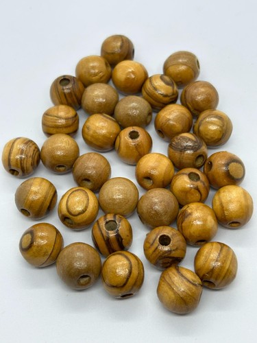 Beads - Olive Wood Holyland Round Beads- Rosaries Bracelets Gift - Various Sizes - Picture 44 of 60