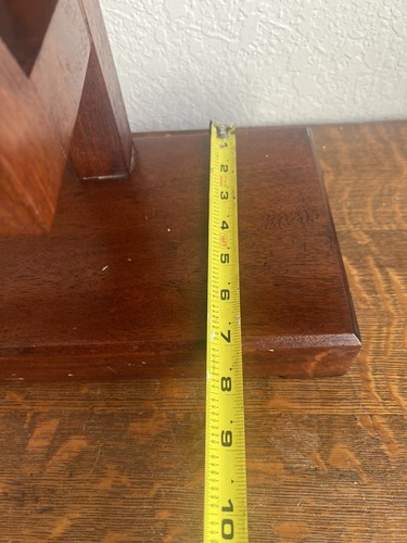 Vintage Kunsthandwerk große Holz Menora Mid Century Modern Handarbeit - Bild 13 von 17