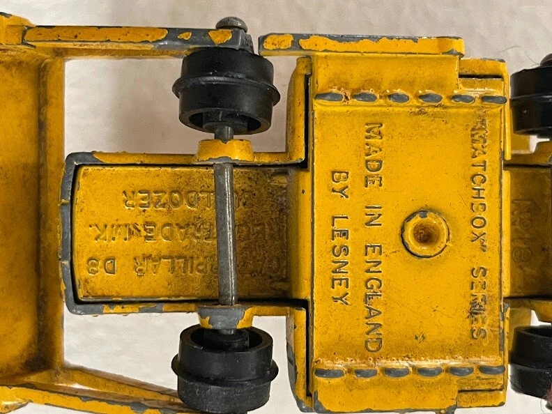 Bulldozer ~ Lesney / Matchbox años 50 ~ Vehículo de colección muy raro, sin pistas Foto 3 de 4